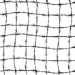 Vektor: fence from barbed wires fence from barbed wires