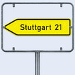 Wegweiser nach StVO - konzeptuell – Freisteller