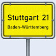 Wegweiser nach StVO - konzeptuell – Freisteller