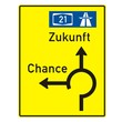 Wegweiser - Kreisverkehr - nach StVO