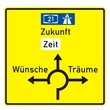 Wegweiser - Kreisverkehr - nach StVO