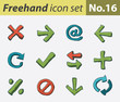 Freehand icon set - navigation
