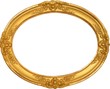 Classic oval frame.