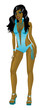 Teal Swimsuit Girl