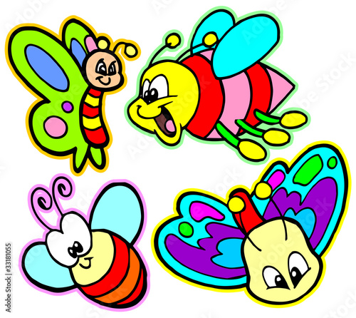 Vector: colorful butterflies colorful butterflies