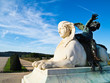 Sphinx and Cupid Statue at Versailles castle in France