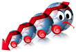 Red locomotive Business & Financial world sad
