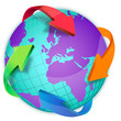 globe flèches