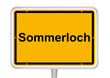 Schild Sommerloch