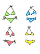 bikinis en vecteur