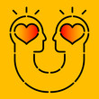 icon of two human heads