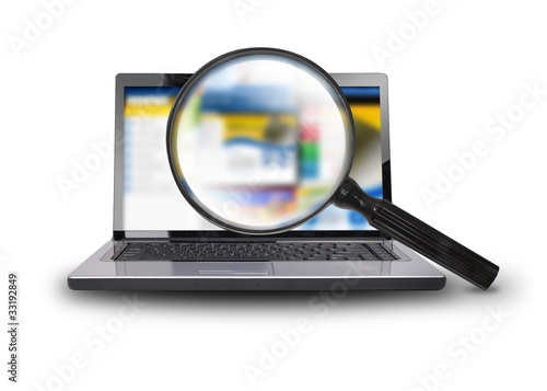 Photo: Searching Internet on Laptop Computer Searching Internet on Laptop Computer