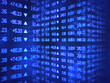 Blue Stock Ticker Zig Zag