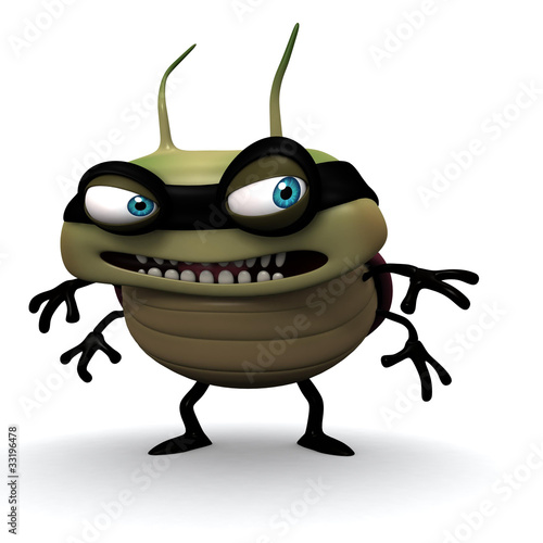 Illustration: Hacker bug smile Hacker bug smile