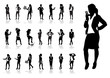 a set of business women a set of business women