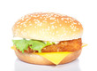 fishburger isolated on white fishburger isolated on white
