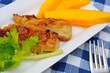 Traditional Fried mango prawn delicacy