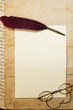 Vintage letter concept