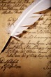 Vintage letter concept