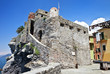 Middle age fortress Castello Dragone in Camogli, Italy