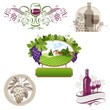 Vector set - wine & winemaking emblems & labels