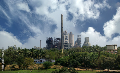 Photo: Modern factory, Kerala, South India Modern factory, Kerala, South India