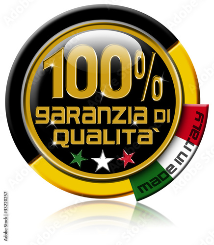 Illustration: Garanzia di qualità 100% made in Italy Garanzia di qualità 100% made in Italy