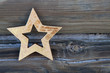 Goldener Weihnachtsstern - nette Karte