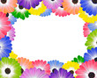����: Colorful Daisy Flowers Around Edge of Frame � tr3gi #33221078