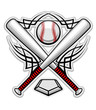 Color baseball emblem