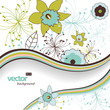 Flower background with place with your text.
