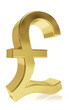 Photorealistic symbol of a pound