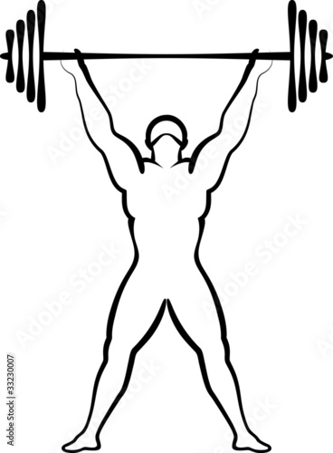 Vector: weightlifting weightlifting