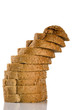 Photo: tower of sliced brown bread tower of sliced brown bread