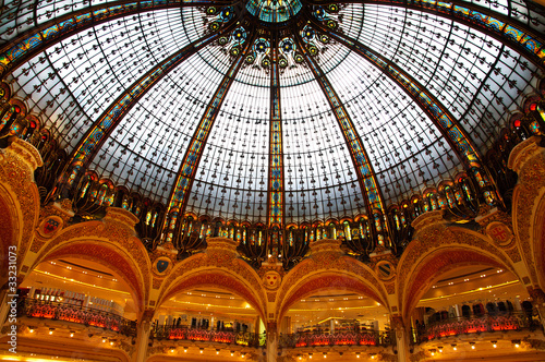 Photo: Inside the Lafayette luxury shopping mall in Paris Inside the Lafayette luxury shopping mall in Paris