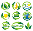 Vektor: Symbols Renewable Energy Symbols Renewable Energy