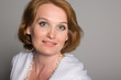 Smiling middle aged woman