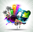 Attractive Disco Flyer Background
