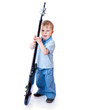 Little boy with guitar