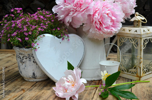 Photo: Shabby Garten Dekoration Shabby Garten Dekoration