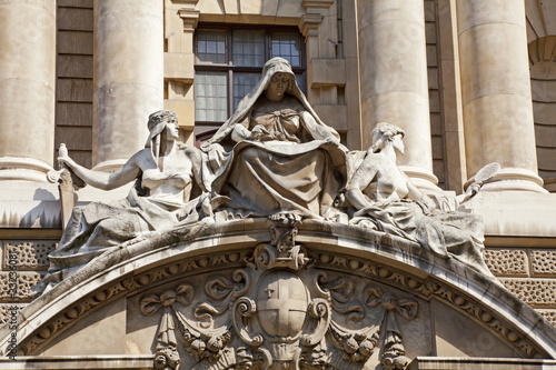 Photo: Central Criminal Court Architecture, Old Bailey, London, UK Central Criminal Court Architecture, Old Bailey, London, UK