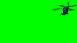 Render of helicopter fly on green screen Render of helicopter fly on green screen