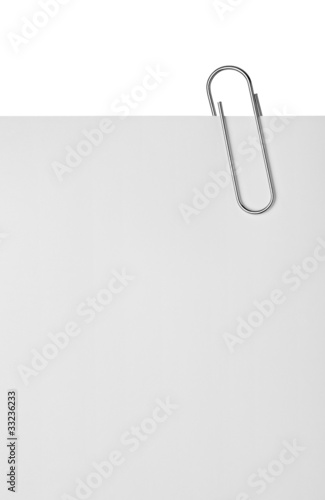 Photo: paper clip paper and note stationary business office paper clip paper and note stationary business office