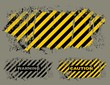 Vector grungy hazard stripes texture
