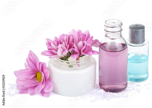 Photo: set of natural cosmetic isolated set of natural cosmetic isolated