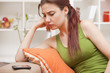 woman waiting for the call
