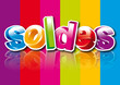A3 Soldes 3D full color background A3 Soldes 3D full color background