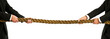 businessmen pulling rope
