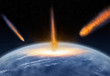 Meteors hitting the Earth