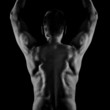 middle age man back side